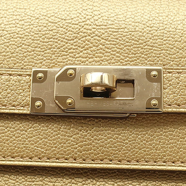 エルメス HERMES ケリーウォレット ロング トゥーゴー ドレ シェーブル シェーブルシャムキラ 長財布 シャンパンゴールド金具 新品 未使用 2026年製