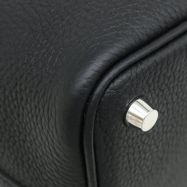 エルメス HERMES ピコタンロック 18 PM ブラック トリヨンクレマンス ハンドバッグ シルバー金具 黒 2024年製
