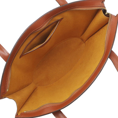 ルイヴィトン LOUIS VUITTON サンジャック ショッピング M52263 ケニアブラウン エピレザー ショルダーバッグ ゴールド金具 茶 ロングハンドル仕様