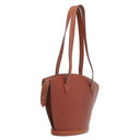 ルイヴィトン LOUIS VUITTON サンジャック ショッピング M52263 ケニアブラウン エピレザー ショルダーバッグ ゴールド金具 茶 ロングハンドル仕様