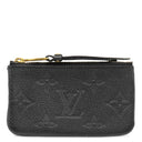 ルイヴィトン LOUIS VUITTON キーケース ポシェット クレ M80879 ブラック モノグラムアンプラント コインケース ゴールド金具 小銭入れ