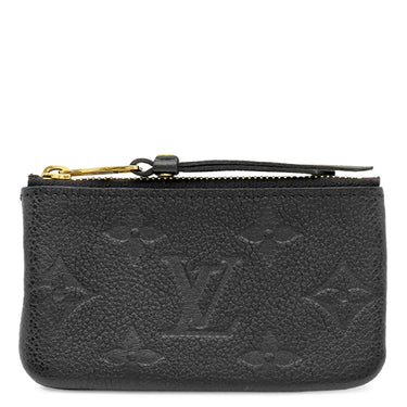 ルイヴィトン LOUIS VUITTON キーケース ポシェット クレ M80879 ブラック モノグラムアンプラント コインケース ゴールド金具 小銭入れ