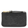 ルイヴィトン LOUIS VUITTON キーケース ポシェット クレ M80879 ブラック モノグラムアンプラント コインケース ゴールド金具 小銭入れ