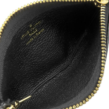 ルイヴィトン LOUIS VUITTON キーケース ポシェット クレ M80879 ブラック モノグラムアンプラント コインケース ゴールド金具 小銭入れ