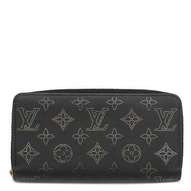 ルイヴィトン LOUIS VUITTON ジッピー ウォレット M82645 ノワール モノグラムマヒナ 長財布 ゴールド金具 黒 金 ラウンドファスナー