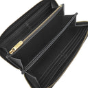 ルイヴィトン LOUIS VUITTON ジッピー ウォレット M82645 ノワール モノグラムマヒナ 長財布 ゴールド金具 黒 金 ラウンドファスナー