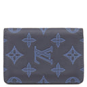 ルイヴィトン LOUIS VUITTON オーガナイザー ドゥ ポッシュ M80421 ネイビーブルー レザー モノグラムシャドウレザー カードケース カード入れ 名刺入れ