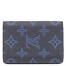 ルイヴィトン LOUIS VUITTON オーガナイザー ドゥ ポッシュ M80421 ネイビーブルー レザー モノグラムシャドウレザー カードケース カード入れ 名刺入れ