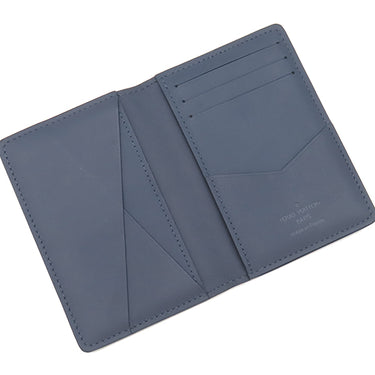 ルイヴィトン LOUIS VUITTON オーガナイザー ドゥ ポッシュ M80421 ネイビーブルー レザー モノグラムシャドウレザー カードケース カード入れ 名刺入れ