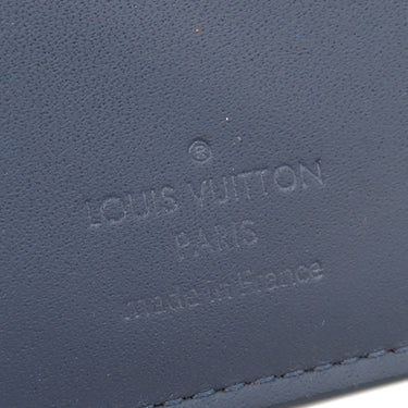 ルイヴィトン LOUIS VUITTON オーガナイザー ドゥ ポッシュ M80421 ネイビーブルー レザー モノグラムシャドウレザー カードケース カード入れ 名刺入れ