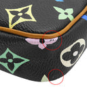 ルイヴィトン LOUIS VUITTON ポシェット アクセソワール M92648 ノワール モノグラムキャンバス モノグラムマルチカラーキャンバス アクセサリーポーチ ゴールド金具