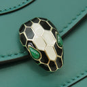 ブルガリ BVLGARI セルペンティ フォーエバー ラージウォレット グリーン カーフ 長財布 ゴールド金具 二つ折り 札入れ