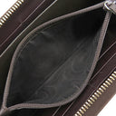 グッチ GUCCI グッチシマ ラウンドファスナー 112724 ブラウン レザー 長財布 ゴールド金具 茶