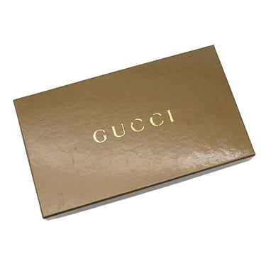 グッチ GUCCI グッチシマ ラウンドファスナー 112724 ブラウン レザー 長財布 ゴールド金具 茶
