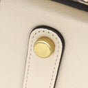 コーチ COACH ドリーマー アイボリー×ブラウン レザー パイソン 2WAYバッグ ゴールド金具 ハンドバッグ ショルダー