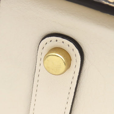 コーチ COACH ドリーマー アイボリー×ブラウン レザー パイソン 2WAYバッグ ゴールド金具 ハンドバッグ ショルダー
