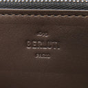 ベルルッティ BERLUTI イタウバ ロングウォレット ブルー×ブラウン レザー 長財布 シルバー金具 ラウンドファスナー