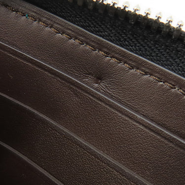 ベルルッティ BERLUTI イタウバ ロングウォレット ブルー×ブラウン レザー 長財布 シルバー金具 ラウンドファスナー