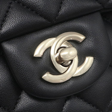 シャネル CHANEL マトラッセ 20 トップハンドル AS2431 ブラック ラムスキン 2WAYバッグ ゴールド金具 黒 ハンドバッグ