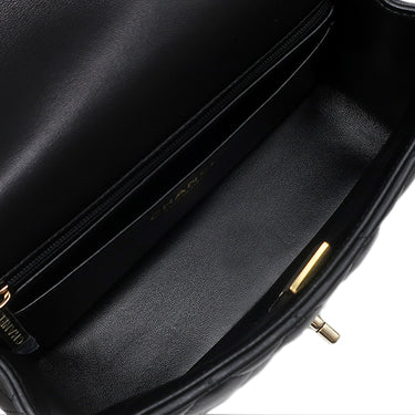 シャネル CHANEL マトラッセ 20 トップハンドル AS2431 ブラック ラムスキン 2WAYバッグ ゴールド金具 黒 ハンドバッグ