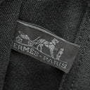 エルメス HERMES フールトゥ MM ブラック×グレー キャンバス トートバッグ シルバー金具 黒 グレー A4 ハンドバッグ トート