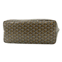 ゴヤール GOYARD サンルイPM ブラック PVCコーティングキャンバス ゴヤールディンキャンバス シュヴロッシュカーフスキン トートバッグ シルバー金具 リバーシブル ヘリンボーン
