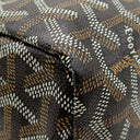 ゴヤール GOYARD サンルイPM ブラック PVCコーティングキャンバス ゴヤールディンキャンバス シュヴロッシュカーフスキン トートバッグ シルバー金具 リバーシブル ヘリンボーン