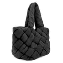 ボッテガヴェネタ BOTTEGA VENETA パデット カセット ブラック ナイロン トートバッグ 黒