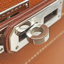エルメス HERMES ケリー デペッシュ 34 ゴールド ブリーフケース シルバー金具 茶 ビジネスバッグ