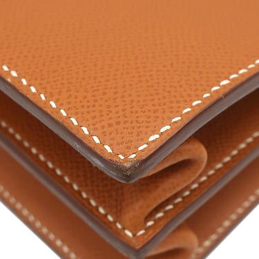 エルメス HERMES ケリー デペッシュ 34 ゴールド ブリーフケース シルバー金具 茶 ビジネスバッグ