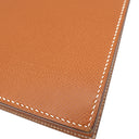 エルメス HERMES ケリー デペッシュ 34 ゴールド ブリーフケース シルバー金具 茶 ビジネスバッグ