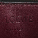 ロエベ LOEWE ゲート ダブルジップ ポーチ 113.54.Z43 ブラック レザー ショルダーバッグ ゴールド金具 黒