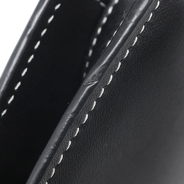 ロエベ LOEWE ゲート ダブルジップ ポーチ 113.54.Z43 ブラック レザー ショルダーバッグ ゴールド金具 黒