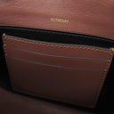 バーバリー BURBERRY TBモノグラム ショルダー ブラウン×マルチカラー コーティングキャンバス レザー ショルダーバッグ ゴールド金具 茶 白 黒 赤