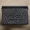 グッチ GUCCI ロゴ プリント ショルダー 574803 ブラック レザー ショルダーバッグ ヴィンテージ金具 黒 シェリーライン