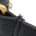 グッチ GUCCI ロゴ プリント ショルダー 574803 ブラック レザー ショルダーバッグ ヴィンテージ金具 黒 シェリーライン