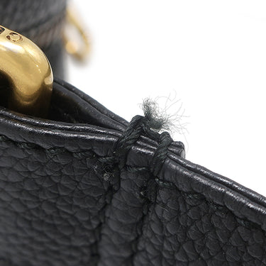 グッチ GUCCI ロゴ プリント ショルダー 574803 ブラック レザー ショルダーバッグ ヴィンテージ金具 黒 シェリーライン