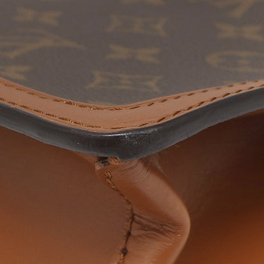 ルイヴィトン LOUIS VUITTON ドーフィーヌ MM M45958 ブラウン×ベージュ モノグラムキャンバス モノグラムリバースキャンバス ショルダーバッグ ゴールド金具 茶 チェーン欠品