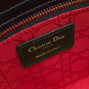 クリスチャン・ディオール Christian Dior レディディオール スモール ブラック ラムスキン 2WAYバッグ ゴールド金具 ショルダー ハンドバッグ カナージュ