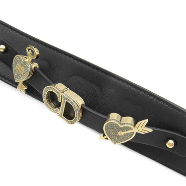 クリスチャン・ディオール Christian Dior レディディオール スモール ブラック ラムスキン 2WAYバッグ ゴールド金具 ショルダー ハンドバッグ カナージュ