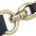 シャネル CHANEL ココマーク チェーンベルト ブラック×ゴールド ラムスキン GP 14039 ベルト レザーリボン