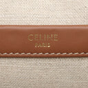 セリーヌ CELINE スモール カバ タイス 199162FO2.14ML ブラウン×マルチカラー コットン レザー 2WAYバッグ ゴールド金具 茶 白 黒 ロゴ ジャガード