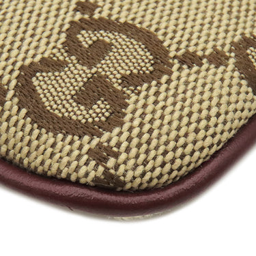 グッチ GUCCI スネーク柄 クラッチ 818855 ブラウン×ロッソアンコーラ GGキャンバス レザー クラッチバッグ ゴールド金具 茶 ボルドー ヘビ 蛇 ポーチ