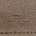フェンディ FENDI ズッカ柄 フォンポーチ 8M0443 ブラウン レザー ショルダーバッグ ゴールド金具 総柄 フォンホルダー モバイルポーチ