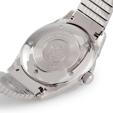 腕時計 オメガ OMEGA デ ヴィル コーアクシャル GMT 4533.50.00 自動巻き メンズ ブラック バー デイト クロノメーター
