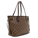 ルイヴィトン LOUIS VUITTON ネヴァーフル PM N51109 ダミエエベヌ ダミエキャンバス トートバッグ ゴールド金具 茶 ハンドバッグ