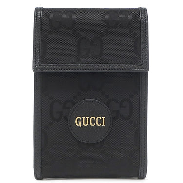 グッチ GUCCI オフ ザ グリッド ミニバッグ 625599 ブラック ナイロン レザー ショルダーバッグ シルバー金具 黒