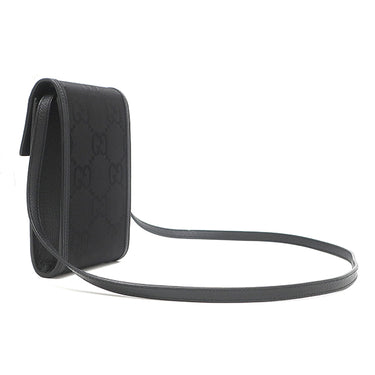グッチ GUCCI オフ ザ グリッド ミニバッグ 625599 ブラック ナイロン レザー ショルダーバッグ シルバー金具 黒