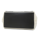 バレンシアガ BALENCIAGA ネイビーカバス S 339933 ナチュラル×ブラック キャンバス レザー トートバッグ シルバー金具 黒 白 ロゴ トート Navy カバ