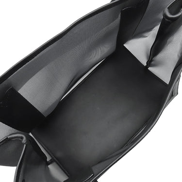 バレンシアガ BALENCIAGA ネイビーカバス S 339933 ブラック ポリエステル ラムスキン ポリエチレンテレフタレート トートバッグ シルバー金具 黒 ロゴ メッシュ トート Navy カバ